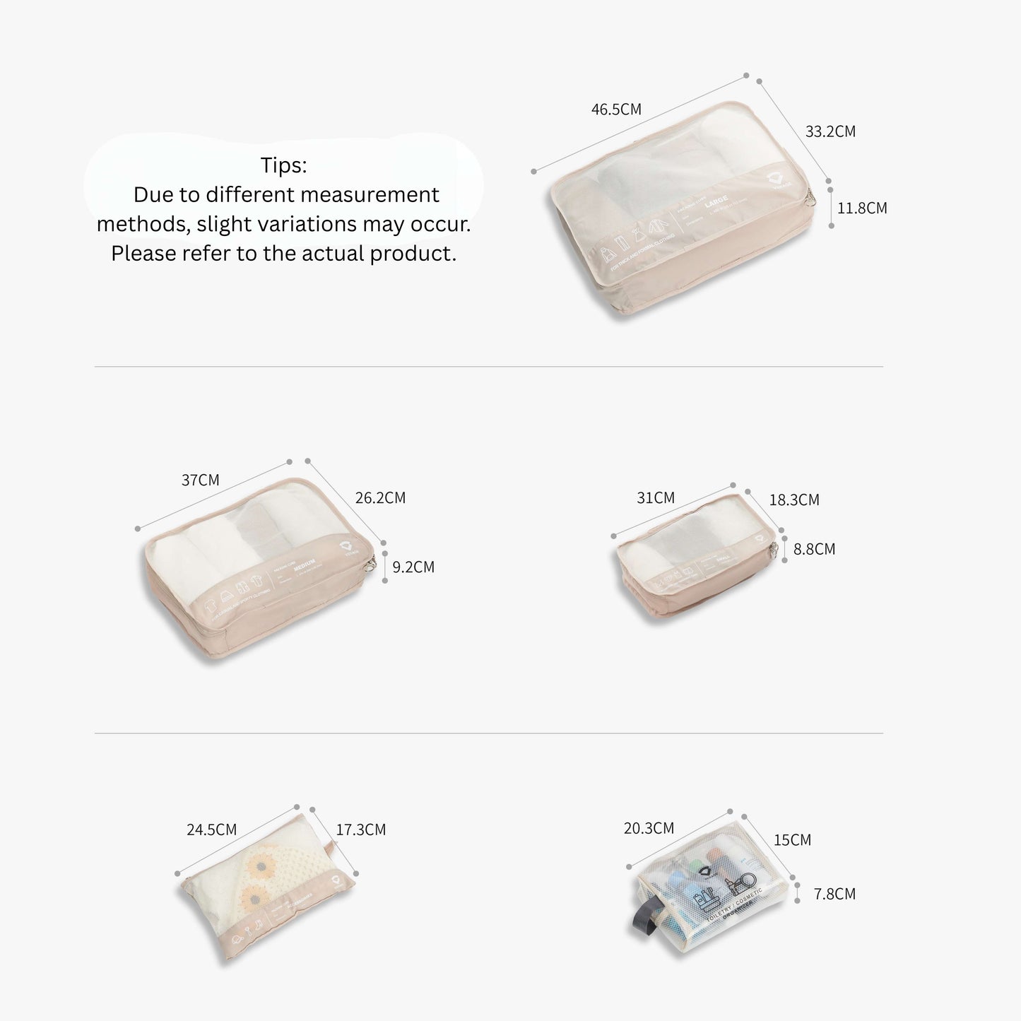 Verage Packing Cube (5PCS/SET)