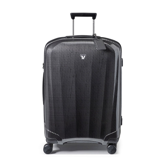 Roncato WE ARE DLX nero grafite 28 inch checked in suitcase, black large hardcase luggage