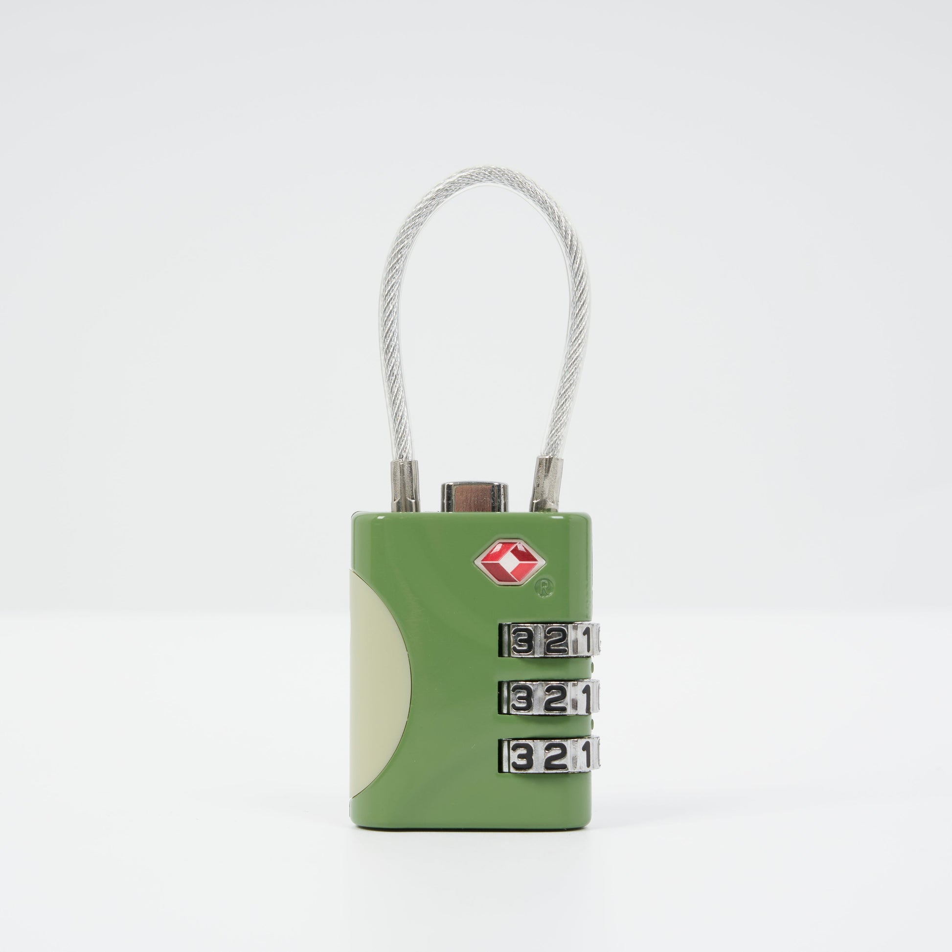 Verage TSA 3 Dial Cable Combination Lock VG5136 Emerald Green 