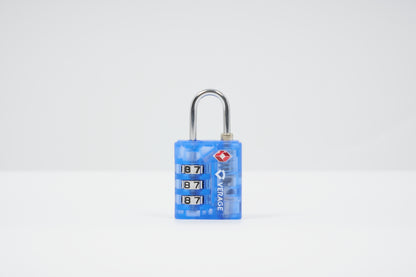 Verage TSA 3 Dial Combination Lock VG5137 Clear Blue