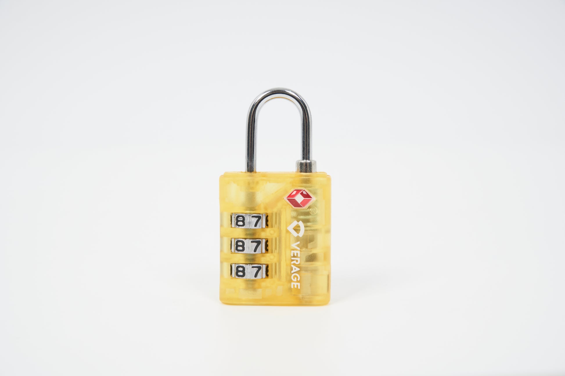 Verage TSA 3 Dial Combination Lock VG5137 Clear Yellow