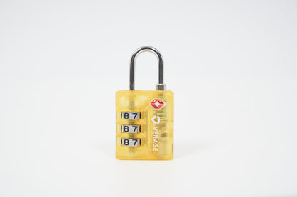 Verage TSA 3 Dial Combination Lock VG5137 Clear Yellow